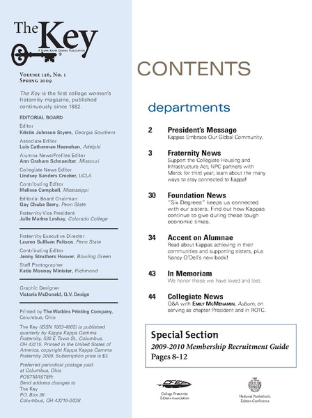 File:THE KEY VOL 126 NO 1 SPRING 2009 update.pdf